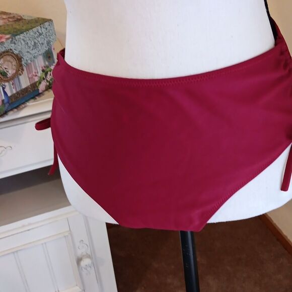 Beachsissi Red Two Piece Swimsuit. Coastal. Beachy. - Picture 10 of 13